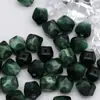 Resina Octogonal Multifacetada Gradiente Irregular Contas Soltas Pedra Imitação Cubo de Gelo Pulseira Acessórios Material Estilo Leve de Luxo