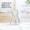 Vaso de Vidro Origami Nórdico Luxo Leve Galvanizado Colorido Irregular Decorações para Mesa de Jantar Sala de Estar Atacado