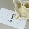 Anel Aberto Letra para Mulheres, Joia de Nicho de Alto Padrão, Anel de Personalidade de Luxo Leve, Anel Aberto Versátil de Moda Exquisito