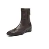Botines Ajustados Melard de Punta Cuadrada con Estiramiento para Mujer, Nuevo Estilo Otoño 2026, Tacón Grueso, Cierre Trasero, Botas Chelsea Martin