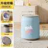Cubo de basura autoadhesivo con ruedas, con forma de lata de refresco casera, adecuado para dormitorio, sala de estar y baño