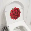 Novo Grupo de Flores Rosa Pintadas Fun-M541 Banheiro Vaso Sanitário Decoração de Vaso Sanitário Embelezamento Adesivo de Parede Atacado Transfronteiriço