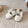 Zapatos de cuero para niños, zapatos planos versátiles estilo coreano, zapatos de cuero para niñas, zapatos de princesa, zapatos de primavera y otoño para niñas, zapatos de rendimiento de suela blanda con lazo