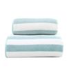 Toalla de baño de rayas anchas toalla de playa tejido de punto por urdimbre terciopelo coral suave para el hogar toalla de baño grande se puede usar y envolver venta al por mayor una generación de cabello