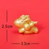 Micro Paisaje Año Nuevo Zodiaco Caballo de Oro Auspicioso Hogar Coche Escritorio Resina Manualidad DIY Decoración Adornos Pequeños