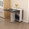 [Venda quente] Mesa de jantar dobrável para uso doméstico pequeno, simples, multifuncional, retangular móvel, mesa de jantar pequena para alugar uma casa
