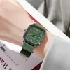 1 pieza - Relojes de Moda Roma Dial para Mujer Cuadrado Reloj de Cuarzo Casual Correa de Silicona Reloj de Pulsera