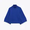Suministro Exclusivo Transfronterizo de Ropa para Mujer 2025 Nuevo Estilo Europeo y Americano Suéter de Punto Holgado con Cuello Alto de Moda 5536213