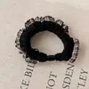 Diadema de Encaje a Cuadros Retro para Cabello Tipo Intestino Delgado Cuerda para Cola de Caballo Elegante de Celebridad de Internet Cuerda para el Cabello con Bola Goma Elástica que No Daña el Cabello