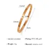 Pulsera Clásica Europea y Americana de Acero Inoxidable Abierta con Oro de 18K, Pulsera que No se Desvanece para Mujer, Conjunto de Pulseras de Circonita de Alta Gama