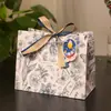 Em estoque Embalagens para Bolos da Lua de Meio Outono em Atacado Fábrica Empresa Sacos de Presente para Bolos da Lua Com Etiquetas para Apresentar Fita