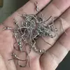 Popular Transfronterizo Gancho para Oreja Cobre Plateado Accesorios para Aretes Hecho a Mano DIY Accesorios de Joyería Ganchos para Oreja Semiterminados Venta al por Mayor
