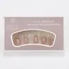 Tiras de Unha Usáveis com 30 Peças de Processamento Personalizado, Tiras de Base Colorida Pré-Fabricadas Pintadas à Mão, Unhas Usáveis