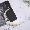 Colar de contas irregulares Joias transfronteiriças europeias e americanas Corrente para suéter Moda de verão e outono Colar feminino Corrente para clavícula Atacado