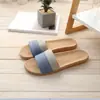 Nuevas Pantuflas de Piso Pantuflas de Algodón Lino Sandalias de Casa Pantuflas Sandalias de Verano Pantuflas Pantuflas de Piso H-4