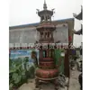 Quemador de Incienso de Hierro Fundido Quemador Torre Redonda Quemador de Incienso de Templo de Cobre Puro Grande Templo Taoísta Quemador de Incienso de Hierro Fundido Quemador de Incienso