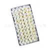 Manzhu Plumeria Gardenia Flor de Jabón Artificial Qixi Regalo para Novia Flor de Verano Ramo de Flores Caja de Regalo Materiales