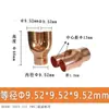 Tubo Capilar de Cobre Espessado Acessórios de Solda para Ar Condicionado 3~42mm Luva Cobre Quatro Vias Tipo Calça Redutor de Diâmetro Igual Calça