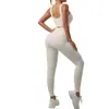Traje de ropa de yoga sin costuras transfronterizo, sujetador deportivo de fitness, cadera, secado rápido, pantalones de fitness, traje de yoga para mujer