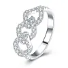 Anillos de Moda al por Mayor de Venta Caliente Transfronteriza de Amazon, Anillos de Diamante, Diseño de Nicho, Lujo Ligero, Joyería Versátil, Venta al por Mayor de Comercio Exterior