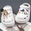Dunk Bidimensional de PVC Sólido Accesorios para Zapatos con Agujeros Sakuragi de Cabello Rojo Maple de Cabello Negro Flor de Zapato Desmontable Hebilla de Zapato
