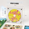 Suporte expositor pequeno de acrílico para cartões de disco de CD, porta-retrato de 3 polegadas, decoração de mesa, caixa de armazenamento de álbuns, tijolo de cartão