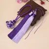 Nudo Auspicioso Combinación de Borla de Dos Colores Colgante para Bolsa de Coche Joyería Antigua Hecha a Mano Colgante de Borla Borla Colgante