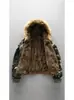 Popular Chaqueta de Algodón Reversible Camuflada Nueva de Invierno para Hombre, Forrada de Polar, Engrosada, Cálida, con Capucha, Abrigo de Gama Alta para Hombre