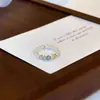 Anel Popular Colorido de Pérolas Trituradas Xiaohongshu para Mulheres, Moda de Nicho com Toque de Luxo, Pulseira Brilhante de Pedraria