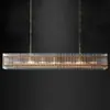 Lustre de cristal estilo americano, lustre para sala de estar de villa pós-moderna, lustre de cristal simples e luxuoso para sala de jantar, luz para sala modelo