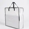 Bolsas de Embalaje Transparentes Laminadas de PP en Stock para Ropa de Mudanza, Bolsas de Almacenamiento a Prueba de Humedad y Polvo, Bolsas de Almacenamiento Tejidas