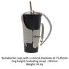 Juego de taza de té con leche ajustable de PU portátil para exteriores, taza de café con aislamiento térmico y velcro, botella de agua con cubierta protectora antiescaldaduras