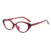 Óculos para Miopia com Armação Preta Estilo Cat-Eye para Mulheres, Óculos Lisos de Alta Qualidade para Rostos Quadrados e Redondos, Podem Ser Equipados com Lentes de Grau que Mudam de Cor
