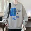 [Yipinyuan] Ypy-6653-P Tamanho Pequeno 28 Tamanho Grande 33 Tendência Outono e Inverno Estilo Japonês Moletom Masculino Solto