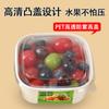 Caja Desechable de Color Cuadrada para Cortar Fruta Bolsa Especial para Tienda de Fruta Ensalada de Frutas Almuerzo para Llevar Lonchera
