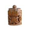 Pingente Difusor de Sândalo Verde Esculpido Vazado, Ornamento Pendurado, Caixa Sachet, Chaveiro, Acessório de Bolsa Tecida para Homens e Mulheres