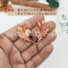 5,5cm folhas galvanizadas cartão de natal folha diy folha plástica folha decorativa para bolo acessórios de artesanato
