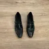 Zapatos Mary Jane de punta cuadrada estilo intelectual Dannyfrey para mujer con hebilla de tira en T, zapatos de vestir elegantes vintage y versátiles
