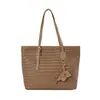 Bolso Tote Tejido de Patrón de Nicho Vintage para Mujer, Moda Otoñal 2026 Nuevo Bolso de Hombro/Axila Simple para el Uso Diario