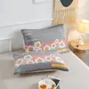 Par de Toallas de Almohada de Gasa de Seis Capas de Algodón Estilo Floral Pastoral para Cuatro Estaciones Universal para el Hogar Cambiante Toalla de Almohada Jacquard Venta al por Mayor