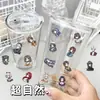 48 hojas de pegatinas de transferencia impermeables de avatares dibujados a mano con los personajes de dibujos animados del Grupo de Acción Súper Natural, incluyendo a Xiao Yao y Ling Li Li