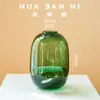 Calabaza Danesa Jarrón de Vidrio Transparente Escandinavo Moderno Minimalista Adornos para Sala de Estar Ins Arreglo Floral Hidropónico Decoración Creativa