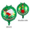 Globos de Película de Aluminio Serie Navideña de 18 Pulgadas Papá Noel Muñeco de Nieve Árbol de Navidad Globos de Decoración para Fiesta Festiva