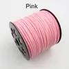 10m / Pacote Corda de Veludo Dupla Face Veludo Coreano Acessórios para Pingente DIY Pulseira Trançada de 2,5mm Colar Corda de Couro