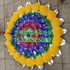 Suministros para Funerales Corona de Flores 2.2m Doble Bola Corona de Papel Brillante Corona Corazón Corona Brillante Pieza de Corona