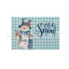 Amazon Transfronterizo Nuevo Traje de Mantel Individual de Muñeco de Nieve de Árbol de Navidad Lino Estampado Antimanchas Aislamiento Térmico Tapete Mesa