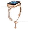 Adecuado para Apple Iwatch10/9 Reloj de Media Pulsera en Forma de Diamante con Diamante Metálico Ultra Universal