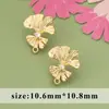 Estilo Ins Transfronterizo Diseño de Nicho Exquisitos Pendientes de Zirconio Hojas Retorcidas Anillo DIY Pendientes Accesorios de Material para Pendientes