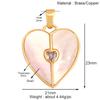 K90 Nuevo Colgante Pequeño de Corazón Arcoíris Amor Gota de Aceite Circonita