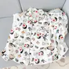 Conjunto de Pijama de Dos Piezas para Hombre de Algodón Nube Doble Largo para Primavera y Otoño Cárdigan Simple con Solapas Ropa de Casa Se Puede Usar Afuera Delgado